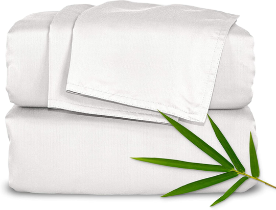 Sheets Queen Size Bed Sheets 4 Piece Set, Genuine 100% Organic Bamboo, Luxurious