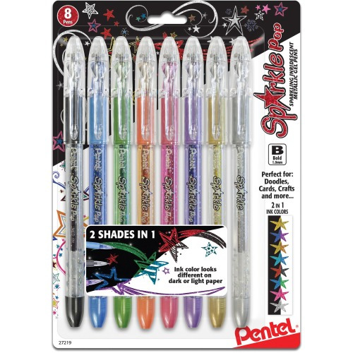 Pentel Sparkle Pop Metallic Gel Pens
