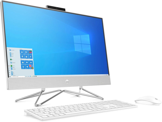 HP Natural Silver All-In-One 24" Desktop Computer Intel i7-1165G7 16GB RAM 512GB SSD, Intel Iris Xe Graphics