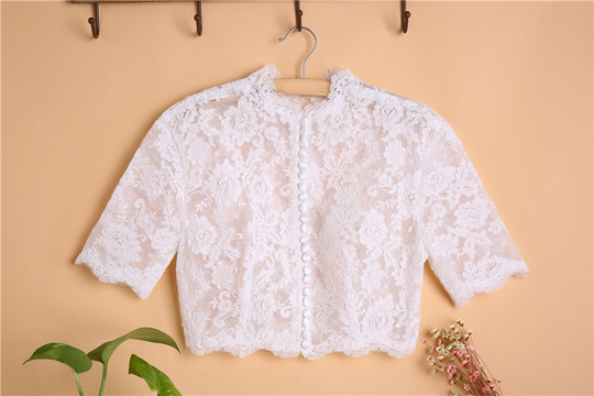Button Down Short Sleeve Lace Tops Boho Wedding Crop Lace Top Plus