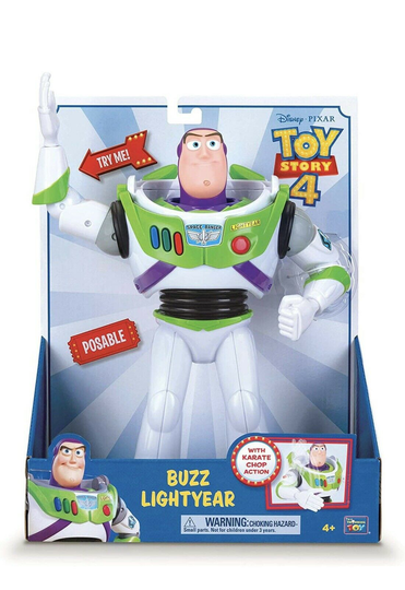 DISNEY PIXAR TOY STORY 4 BUZZ LIGHTYEAR WITH KARATE CHOP ACTION FIGURE