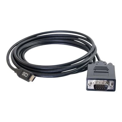 C2G 10ft USB-C to VGA Video Adapter Cable - video interface converter - VGA / USB - 10 ft