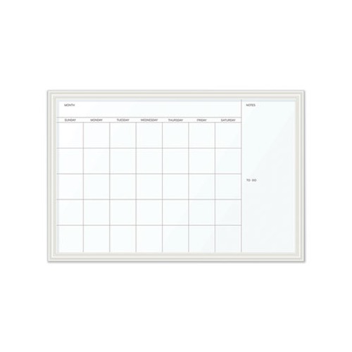 Magnetic Dry Erase Calendar with Decor Frame