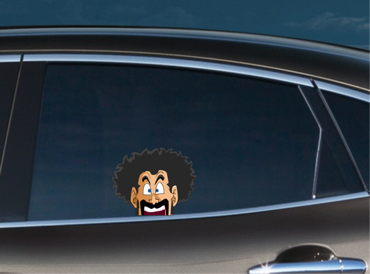 Mr Satan dragon ball z Car Bumper Window Vinyl Decal Anime Stickers cartoon peek
