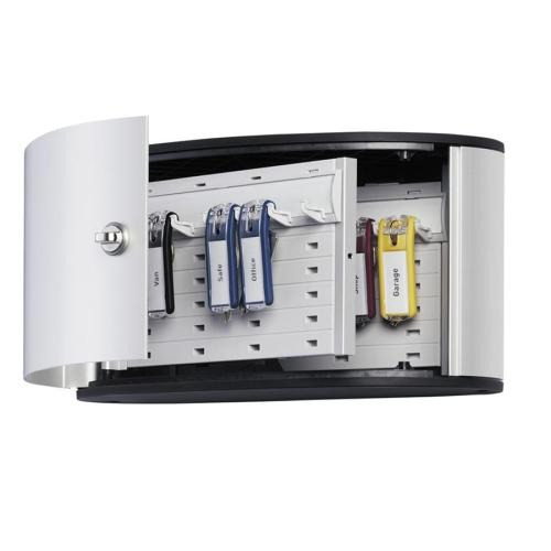 Key Box, 12 Keys, 11-57/64"x4-3/4"x6-5/16", Aluminum