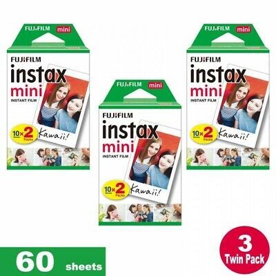 60 Fujifilm Instax Instant Film Prints For Mini 8-9 & all Fuji Mini Cameras
