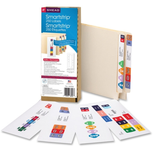 Smead Smartstrip Labeling System ColorBar Refill Labels