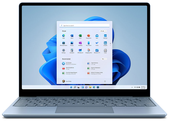 Microsoft Surface Laptop Go 2 12.4" Ice Blue Computer Intel i5-1135G7 8GB RAM 256GB SSD, Intel Iris Xe Graphics