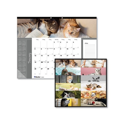Pets Collection Monthly Desk Pad
