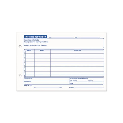Purchasing Requisition Pad