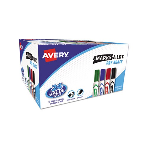 MARKS A LOT Desk-Style Dry Erase Marker Value Pack
