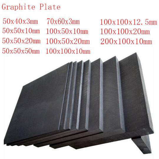 Multi-sizes High-purity Graphite Sheet High Temperature Electrode Plate Graphite