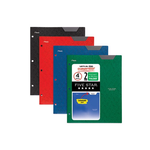 Two-Pocket Stay-Put Plastic Folder