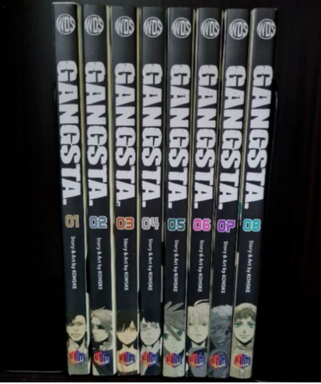 Gangsta Kohske Volume 1-8 English Manga Comic Full Set - DHL EXPRESS