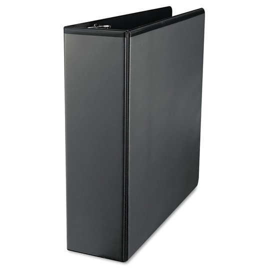 Universal® Slant-Ring Economy View Binder, 3" Capacity, Black