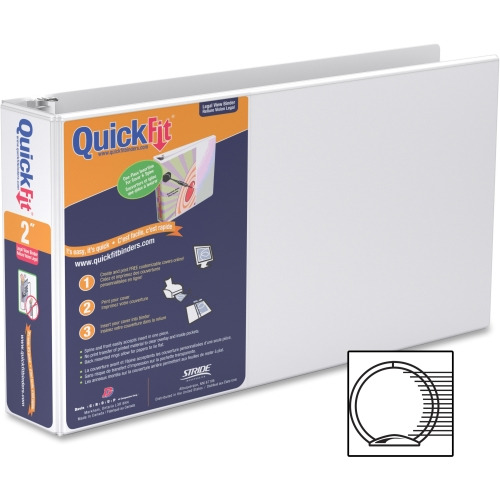 QuickFit Round Ring Deluxe Letter Spreadsheet Binder