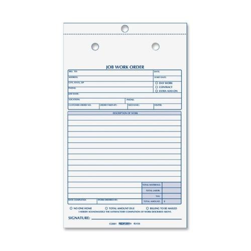 Rediform 2-part Job Work Order Book