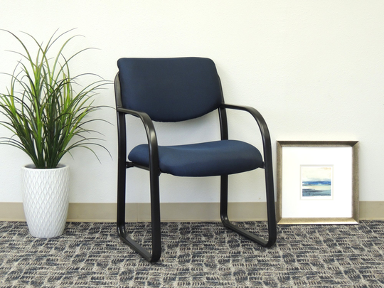 Blue and Black Guest Office Chair