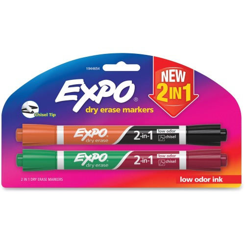 Expo 2-in-1 Dry Erase Markers