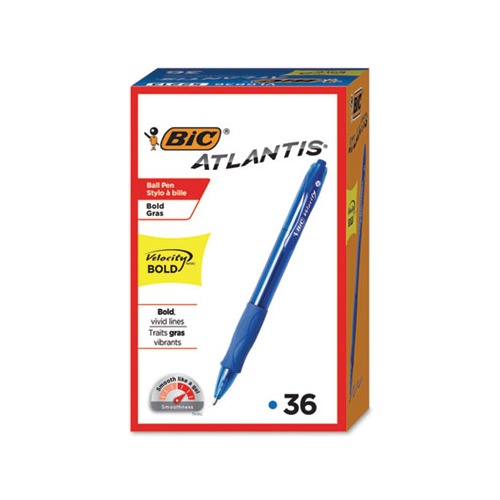 Velocity Atlantis Bold Retractable Ballpoint Pen Value Pack