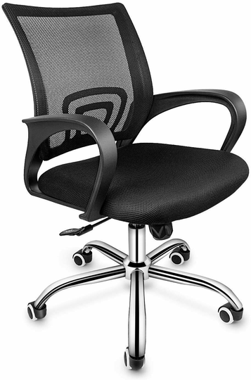 Simple Deluxe Task Office Chair Ergonomic Mesh Computer Chair W. Wheels And Arms