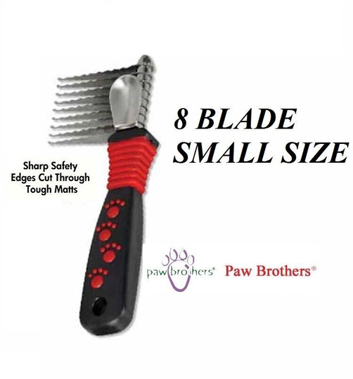 Pro PET Grooming SMALL DEMATTING COMB DOG CAT Mat Breaker Matbreaker Razor RAKE
