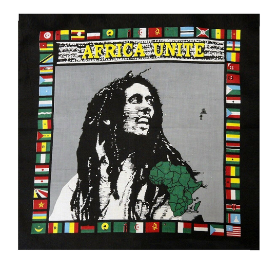 AFRICA UNITE BOB MARLEY BANDANA Scarves Scarf Head Hair Neck Band Skull Wrap