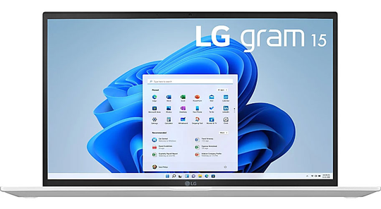 LG gram 15.6" Silver Laptop Intel i5-1155G7 16GB RAM 512GB SSD, Intel Iris Xe Graphics