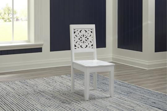 Trellis White Office Chair