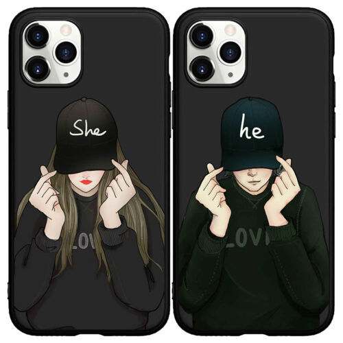 Hip Hop Couple Boy Girly Phone Case For iphone 13 12 11 Pro Max XR 6 7 8 Plus