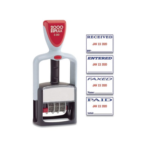 Model S 360 Self-Inking Two-Color Message Dater