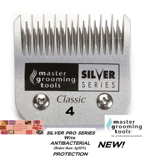 ANTIMICROBIAL A5 SILVER 4 SKIP BLADE Fit Many Andis,Oster Pet Grooming Clipper