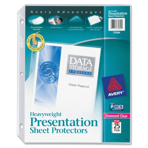 Avery Heavyweight Sheet Protectors -Acid-free, Archival-safe, Top-loading