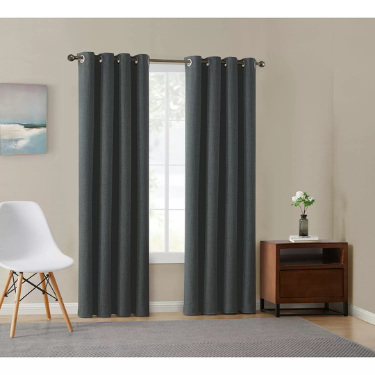 Total Blackout Window Panel Pairs-Black 52x84