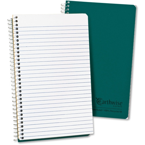 Ampad Oxford Narrow Rule Recycled Wirebound Notebook