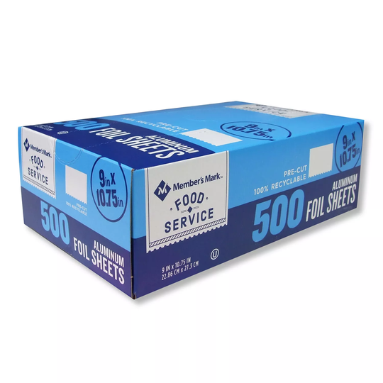 Member's Mark Foil Sheets, 9" x 10.75" (500 ct.)