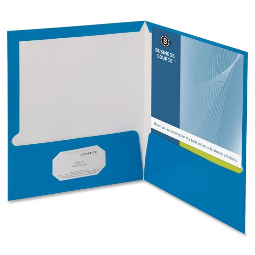 Business Source Laminated Cover 2-pocket Portfolio