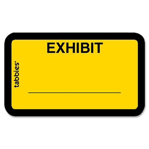 Tabbies Color-coded Legal Exhibit Labels