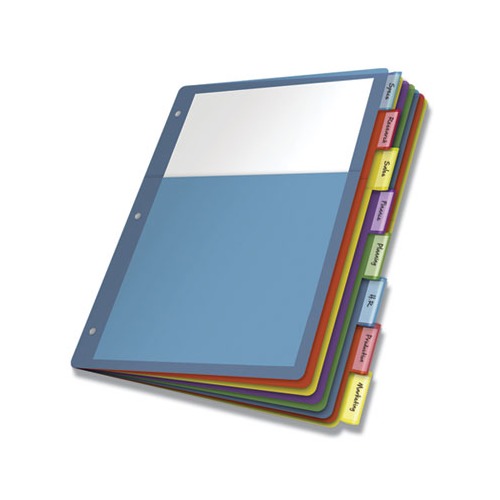 Poly 1-Pocket Index Dividers