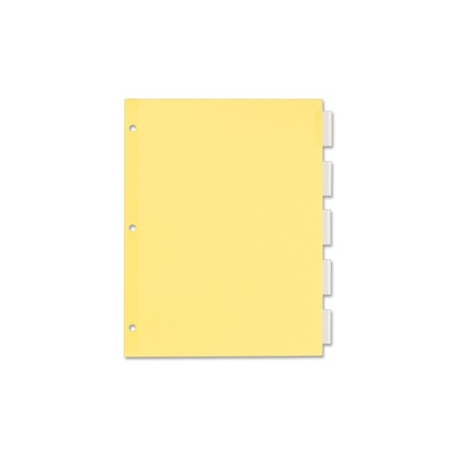 Avery® Insertable Dividers, 5 Tab, Clear, 1 Set (11466)
