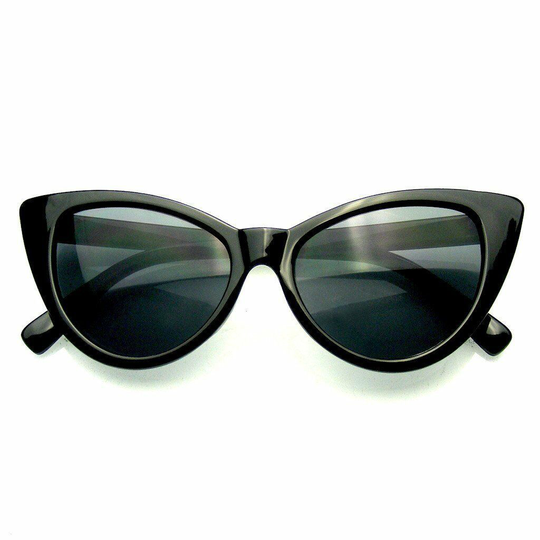 Hot Womens Classic Cat Eye Designer Fashion Shades Black Frame Sunglasses