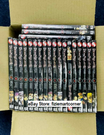 DEMON SLAYER Comic Kimetsu No Yaiba Manga Vol 1-23 Full Set English -DHL EXPRESS
