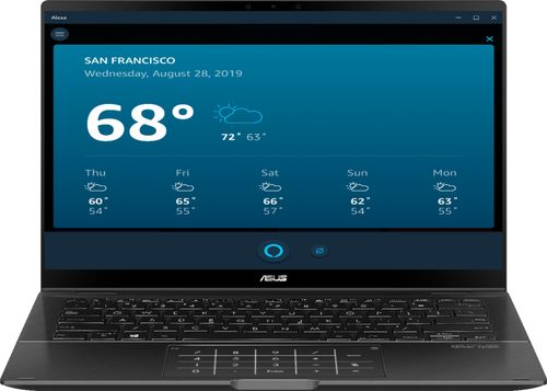 ASUS - Geek Squad Certified Refurbished Zenbook 2-in-1 14" Touch-Screen Laptop - Core i7 - 16GB - GeForce MX 250 - 512GB SSD - Gun Gray