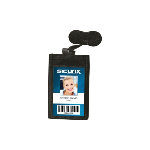 SICURIX Carrying Case (Pouch) Business Card - Black