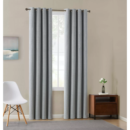 Total Blackout Window Panel Pairs-Light Grey 52x108
