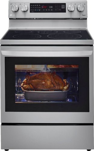 LG - 6.3 Cu. Ft. Smart Freestanding Electric Convection Range with EasyClean, Air Fry and InstaView WideView Window - Stainless steel