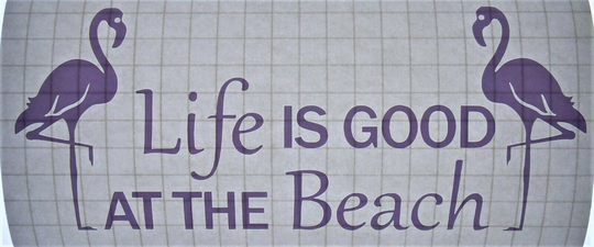 Life Is Good At The Beach Die-Cut Vinyl Indoor Outdoor Car Window Decal Sticker