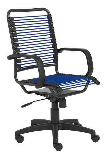Euro Style Bradley Blue Bungie Office Chair