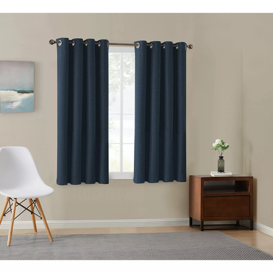 Total Blackout Window Panel Pairs-Indigo 52x63