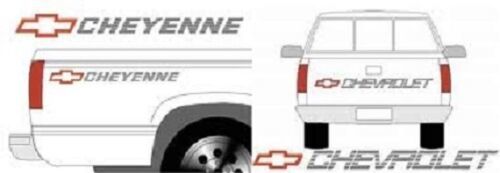 Chevy "CHEYENNE" Truck BEDSIDE and TAILGATE DECAL KIT : Fits Chevrolet